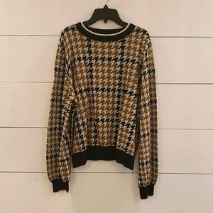 Who What Wear Houndstooth Sweater